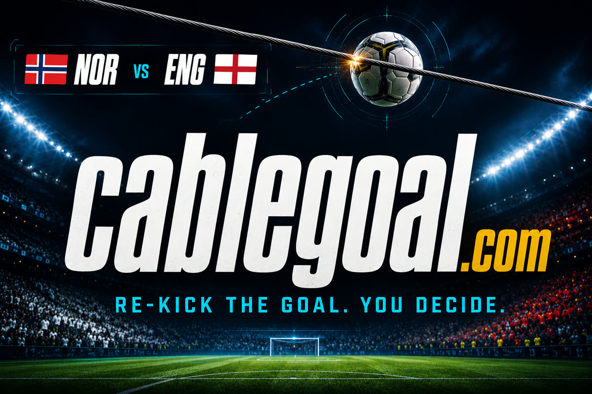 Cable Goal — 3D reconstruction of the disputed Norway vs England World Cup goal